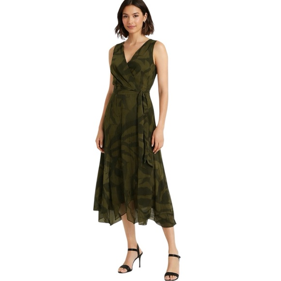 Ralph Lauren Dresses & Skirts - Lauren Ralph Lauren Green Midi Dress NWT Size 16 Fit & Flare